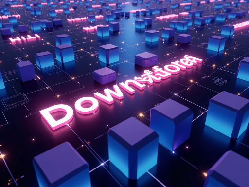 域名特征展示图，显示域名的简洁设计和商业价值，深色背景，明亮文字标识，现代商务风格